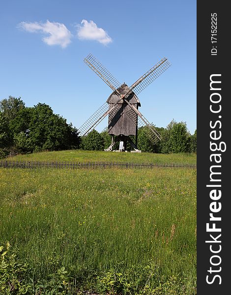 Traditional European Windmill