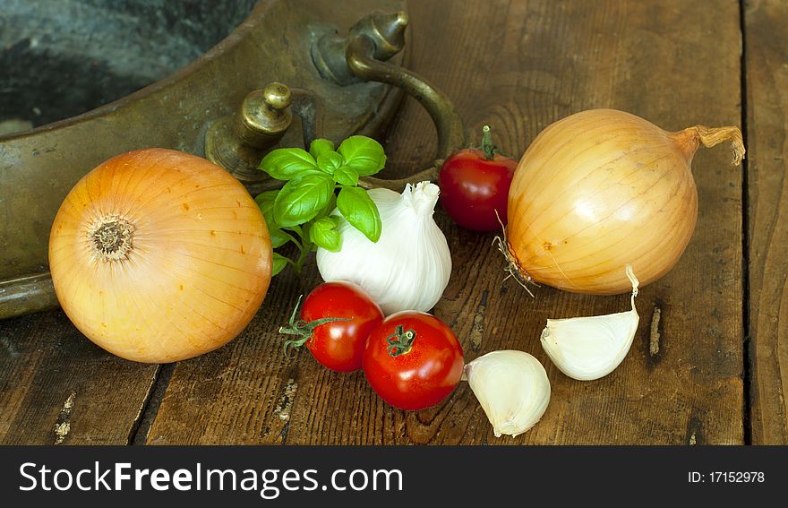 Typical ingredients for Italian cuisine. Typical ingredients for Italian cuisine.
