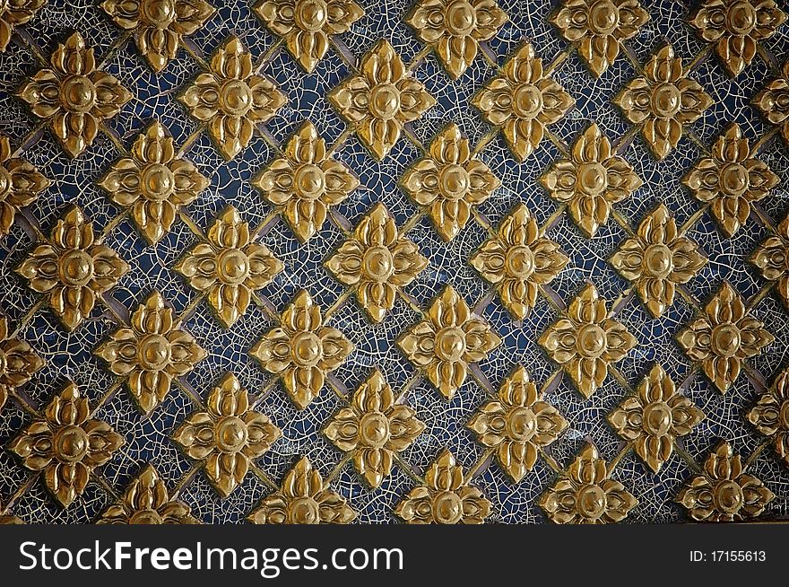 Thai style texture wall background