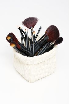 Professional Cosmetic Brushes Royalty Free Stock Photography Professional Cosmetic Brushes Royalty Free Stock Photography