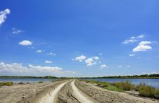 Rural Road With Deep Tire Tracks Royalty Free Stock Images Rural Road With Deep Tire Tracks Royalty Free Stock Images
