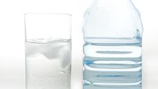 A Bottle Of Fresh Mineral Water And A Glass Stock Photos A Bottle Of Fresh Mineral Water And A Glass Stock Photos