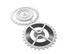 Gears With Cartoon Shader Stock Image