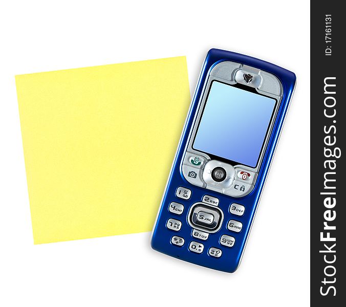 Mobile Phone And Note Paper