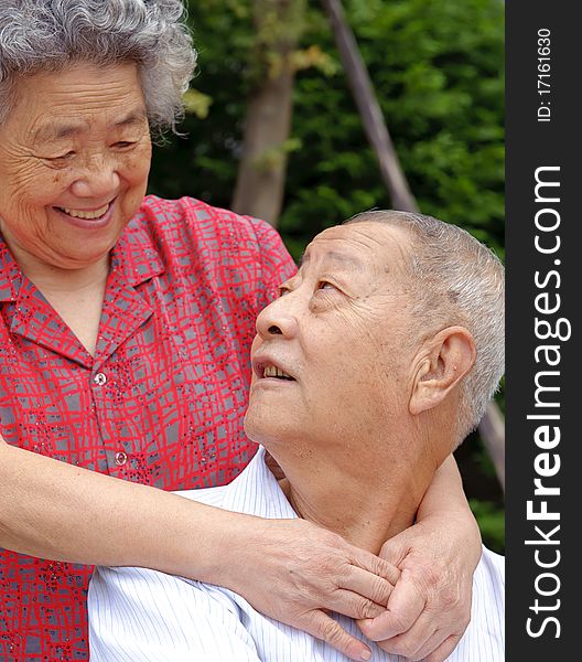 A happy senior couple