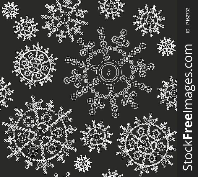 Seamless ornament snowflake  in color 481. Seamless ornament snowflake  in color 481