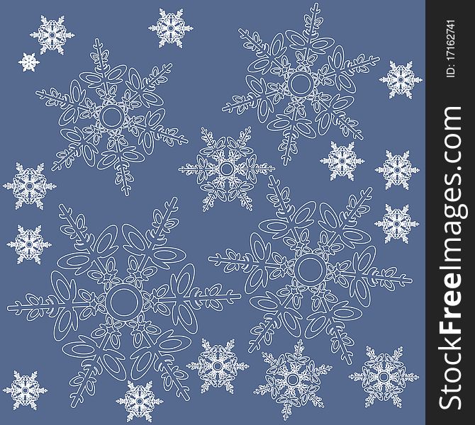 Seamless ornament snowflake  in color 479. Seamless ornament snowflake  in color 479