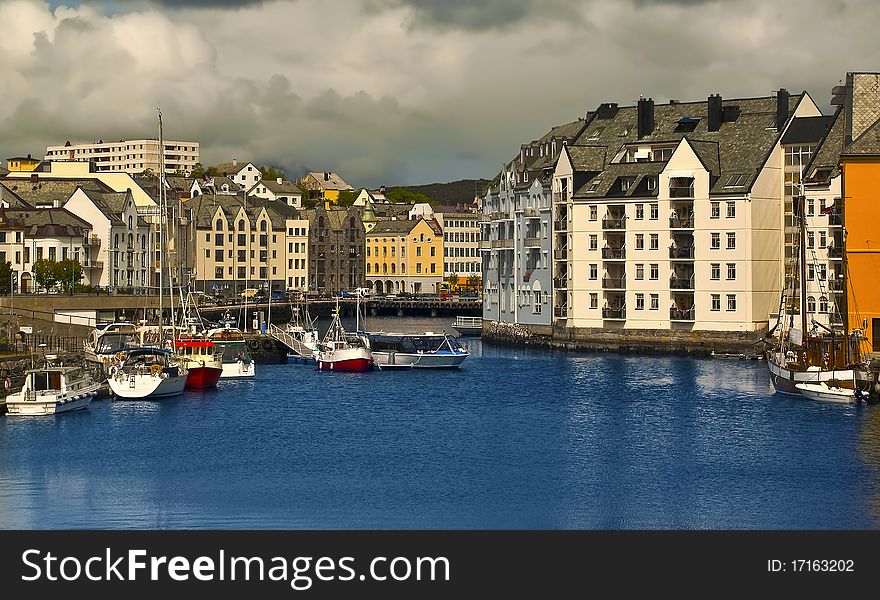 Downtown of Alesund