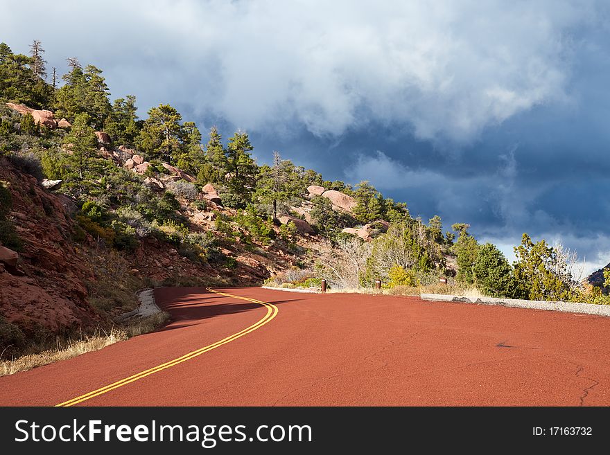 The Kolob Canyons scenic drive in Zion Canyon National Park, Utah. The Kolob Canyons scenic drive in Zion Canyon National Park, Utah.