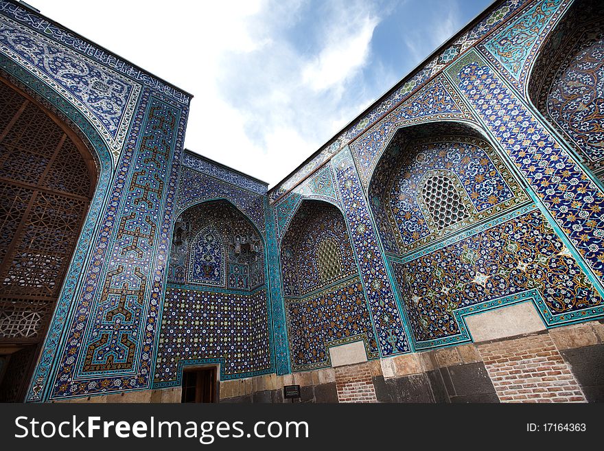 Magic mosque, traditional color mosaic.