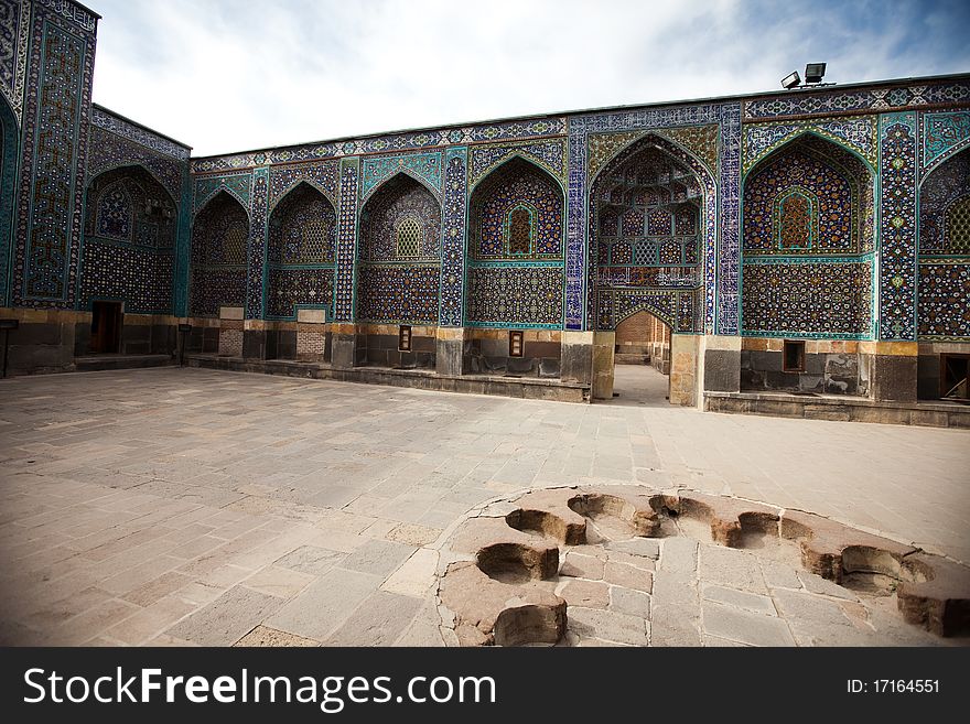 Magic mosque, traditional color mosaic.