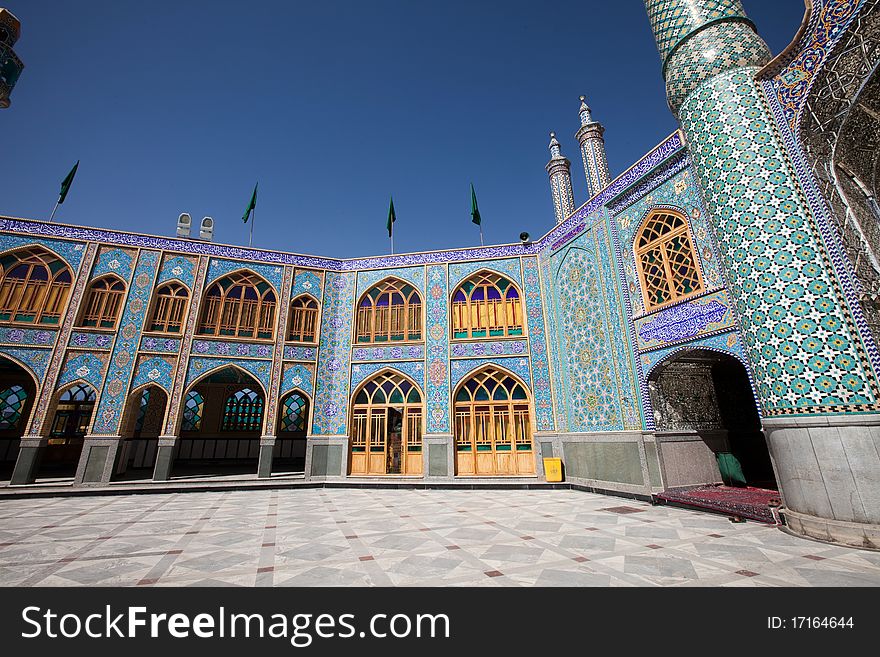 Magic mosque, traditional color mosaic.