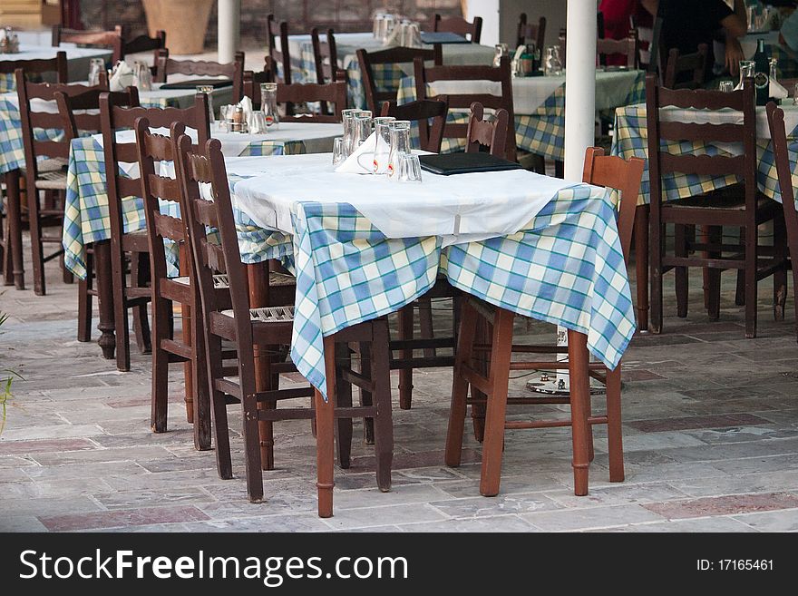 Old traditional taverne at Nafplio city, Peloponesse, Greece