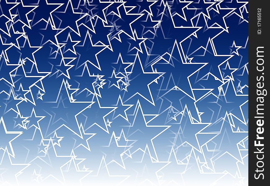 Illustration of stars against blue background. Illustration of stars against blue background