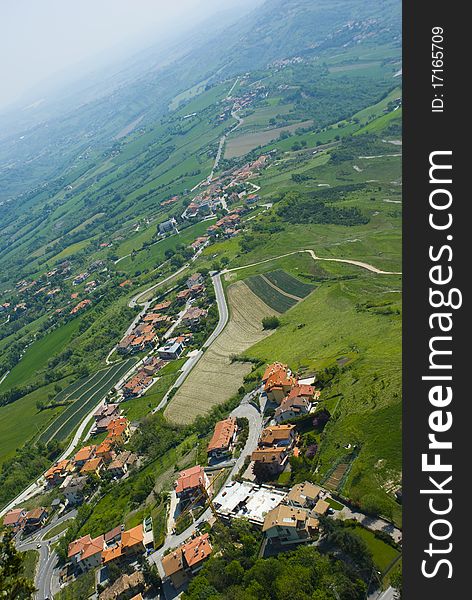 Village of Sun-Marino republic Italy. Village of Sun-Marino republic Italy
