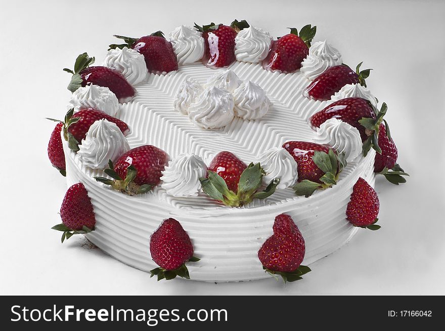 Delicious fruit cake with different ingredients for party