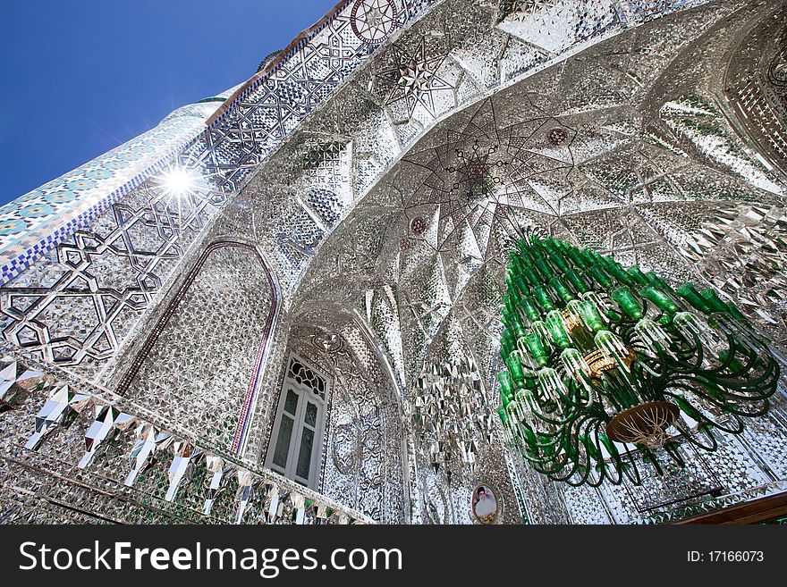 Magic mosque, traditional color mosaic.