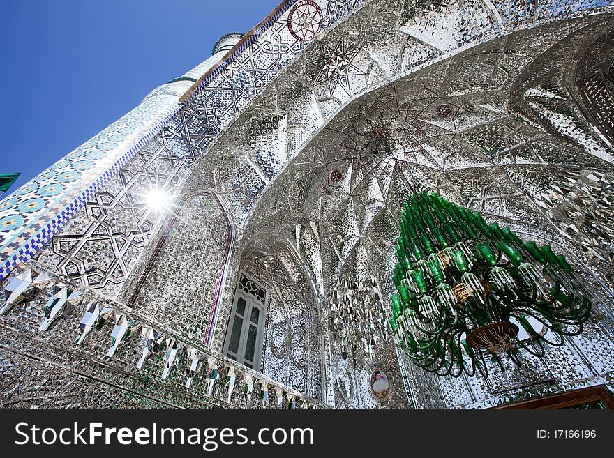 Magic mosque, traditional color mosaic.