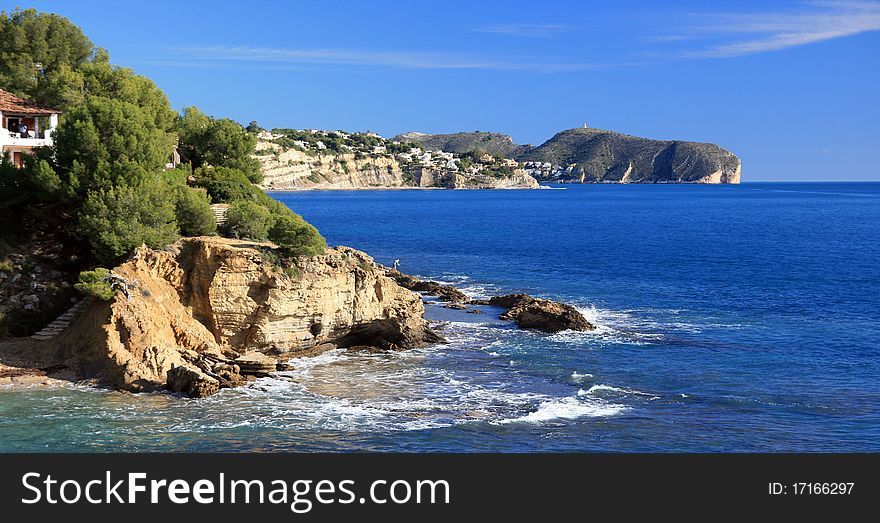 Cliffs and beaches of north coast of Alicante. Cliffs and beaches of north coast of Alicante