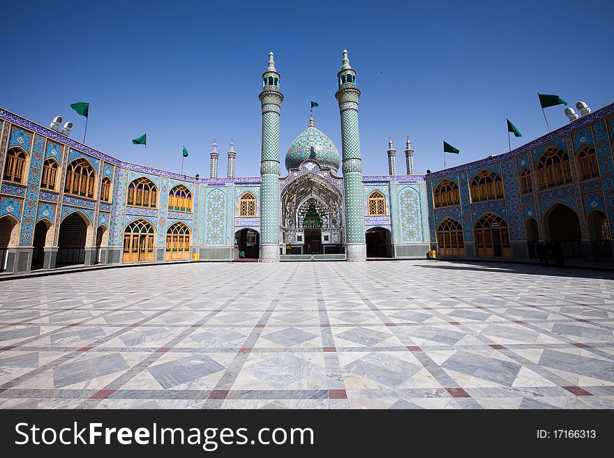 Magic mosque, traditional color mosaic.