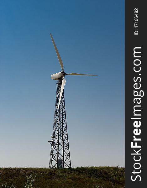 Photo of wind generators form multi megawatt wind farms near simferopol, crimea. Photo of wind generators form multi megawatt wind farms near simferopol, crimea