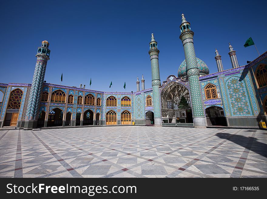 Magic mosque, traditional color mosaic.