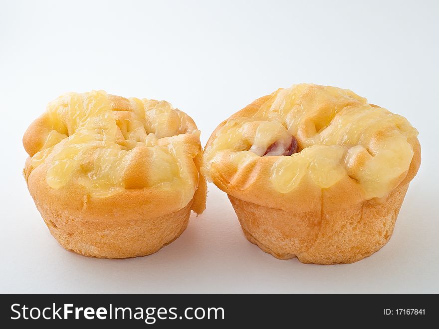 Two bakery on white background