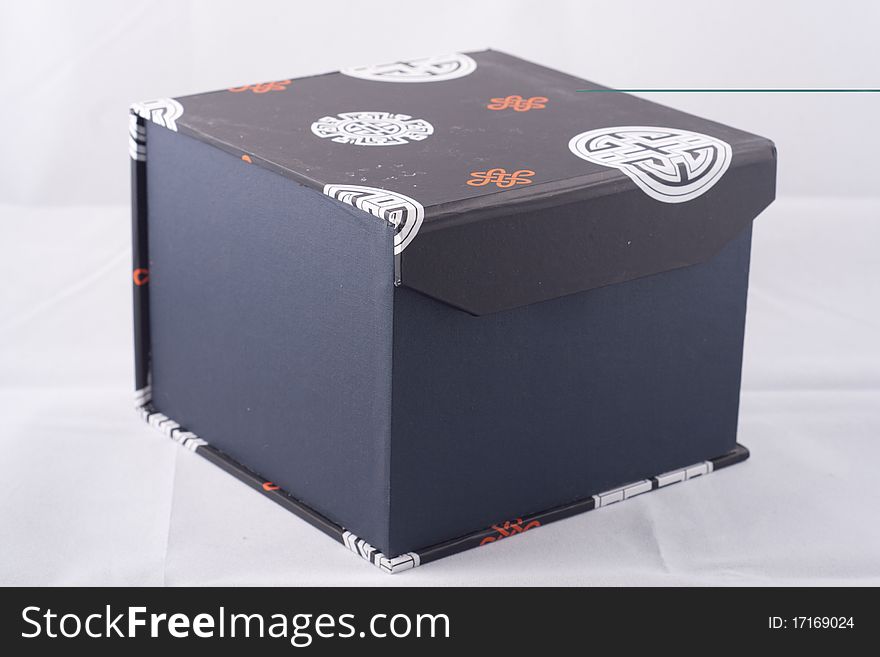 A isolated Chinese box on White Background