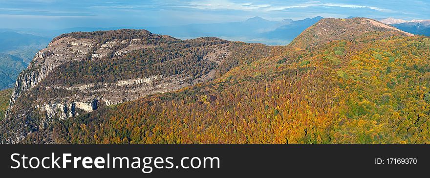 Horizontal panorama of Crimea hills. Horizontal panorama of Crimea hills