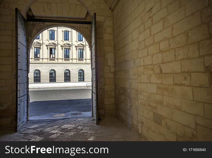 At The Castle Of Charles V. Lecce. Puglia.