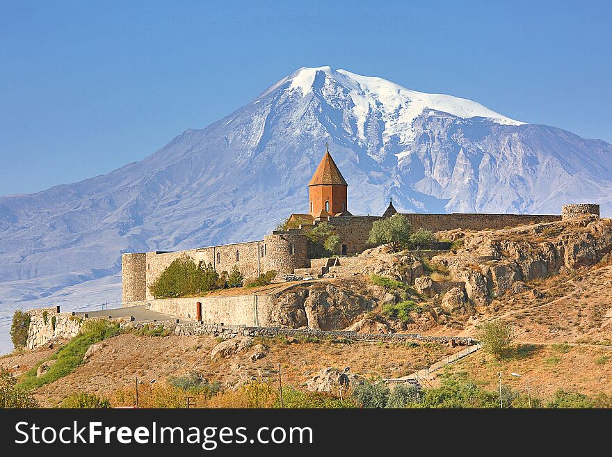 Khor Virap Church And Ararat Mountain In Armenia