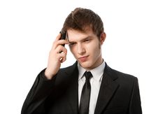 Man With A Telephone Stock Images Man With A Telephone Stock Images