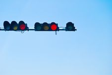 Red Color On The Traffic Light Stock Photo Red Color On The Traffic Light Stock Photo