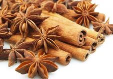 Anise And Cinnamon Royalty Free Stock Photos Anise And Cinnamon Royalty Free Stock Photos