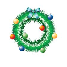 Christmas Wreath. Royalty Free Stock Photos Christmas Wreath. Royalty Free Stock Photos