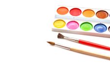 Watercolor Palette Stock Photography