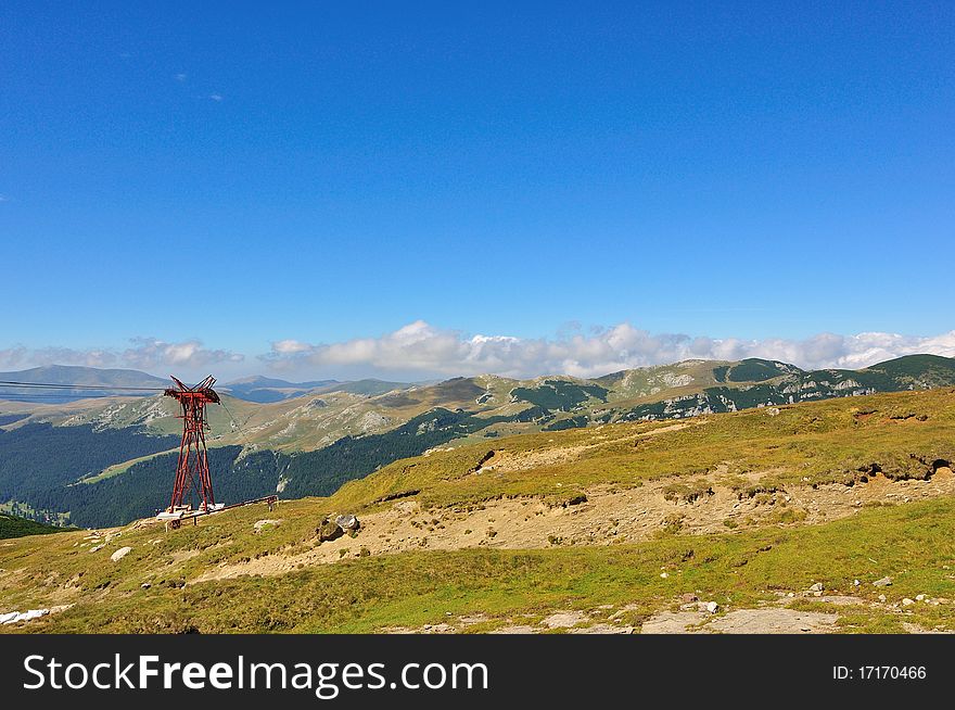 Mountains landscape in Bucegi mountains, Romania