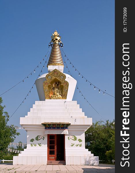 A buddha stupa in Tar, Hungary