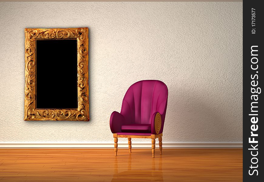 Alone Luxurious Chair With Modern Frame