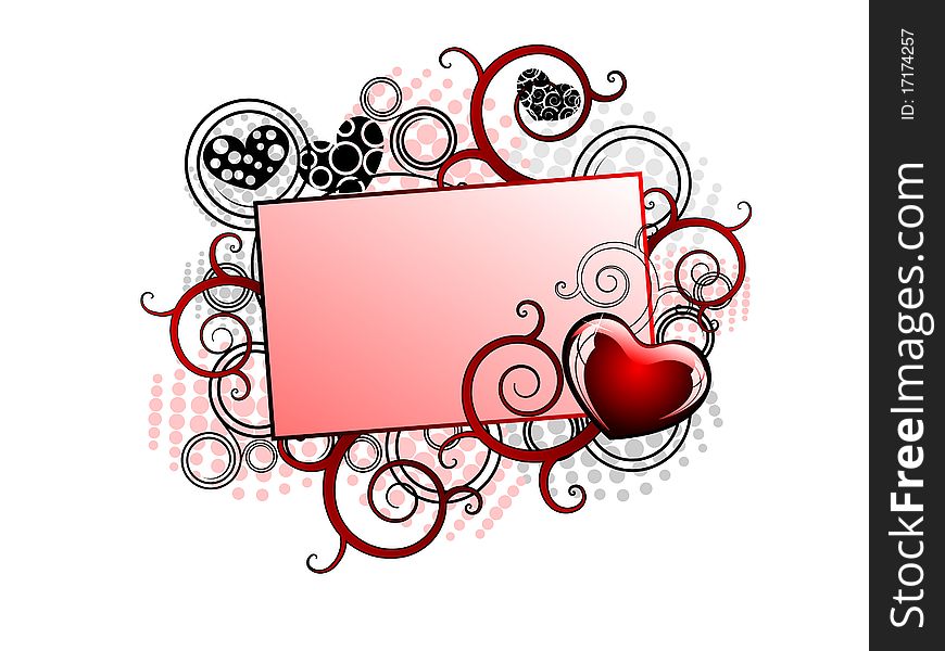 Beautiful abstract illustration for valentine day