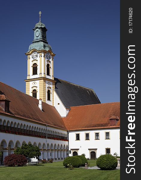 Baroque monastery Stift Reichersberg in Austria