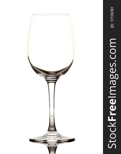 Wine Glass on white background