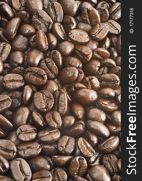 Coffee beans texture