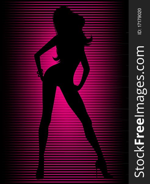 Vector illustration of girl. Vector illustration of girl