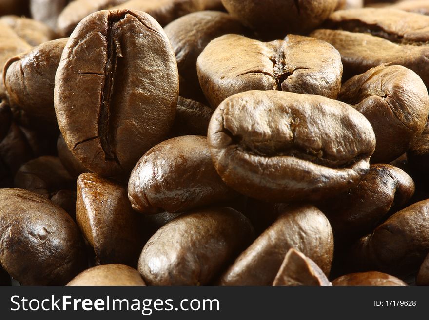 This is a heap of coffee beans. This is a heap of coffee beans