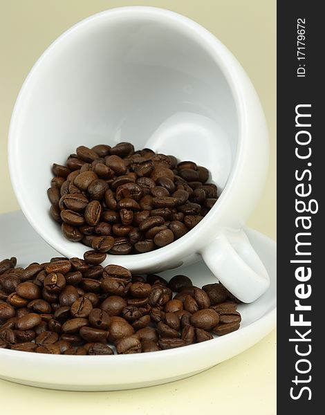 Coffee Beans In Mug