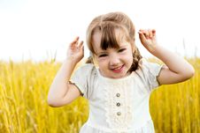 Girl In The Field Stock Photos Girl In The Field Stock Photos