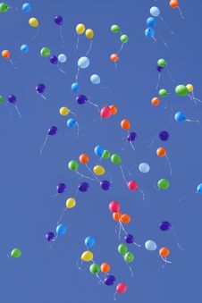 Balloons In The Sky Royalty Free Stock Images Balloons In The Sky Royalty Free Stock Images
