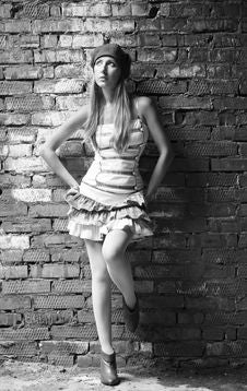 Gorgeous Young Woman Near Old Wall Royalty Free Stock Photography Gorgeous Young Woman Near Old Wall Royalty Free Stock Photography