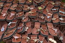 Leather Sandals Stock Images
